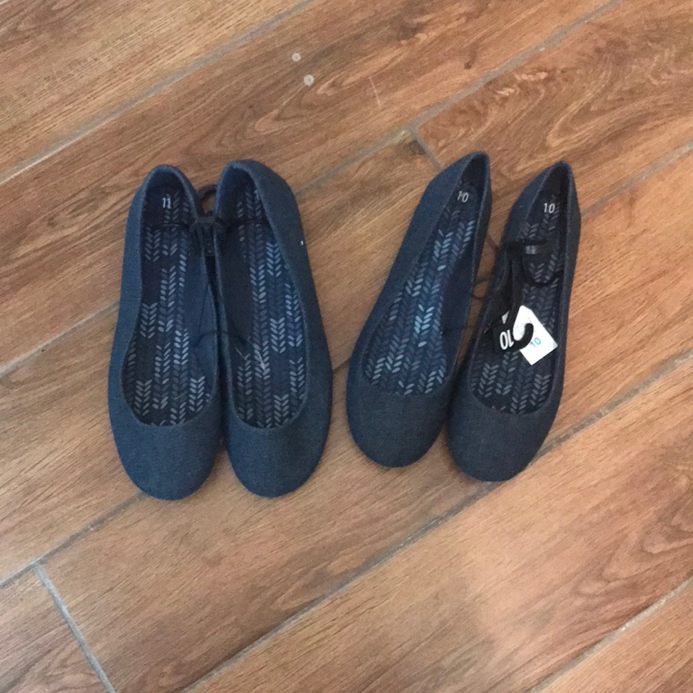 Denim flats